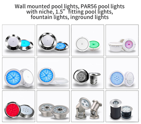 Lumières de piscine d'OEM 42W Inground, changement de couleur des lumières LED de piscine de 220V Inground