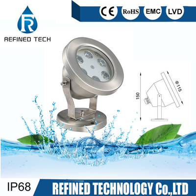 Biens IP68 imperméables légers d'eau du fond de l'acier inoxydable LED