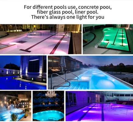 Les lumières fixées au mur de piscine de 160MM, résine ont rempli lumières de piscine de RVB LED