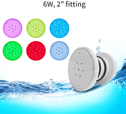 Lumière imperméable 6W de piscine de fibre de verre d'IP68 LED favorable à l'environnement