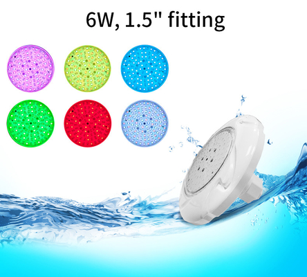 Lumière durable de piscine de 6W RVB LED, appareil d'éclairage multicolore de piscine d'Inground LED