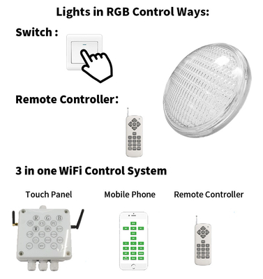Lumière de piscine du contrôle LED PAR56 de commutateur