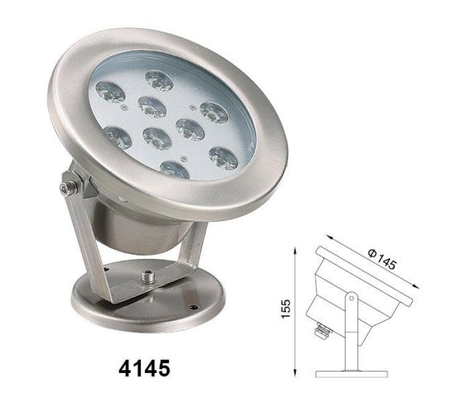lumières sous-marines de tache de 145x155mm, 9W lumières sous-marines de la basse tension LED