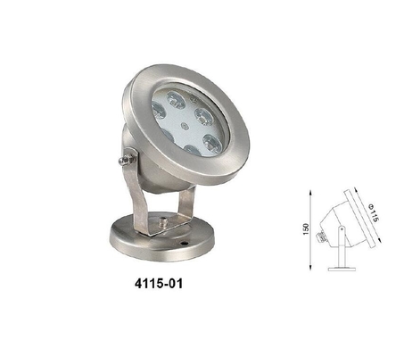 Biens IP68 imperméables légers d'eau du fond de l'acier inoxydable LED