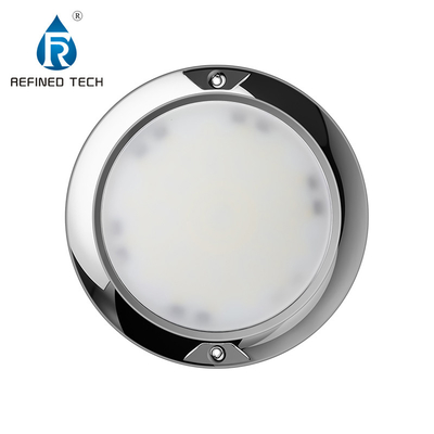 Éclairage de piscine ultrafin en acier inoxydable 316L monté sur le mur IP68 et AC/DC 12V/24V